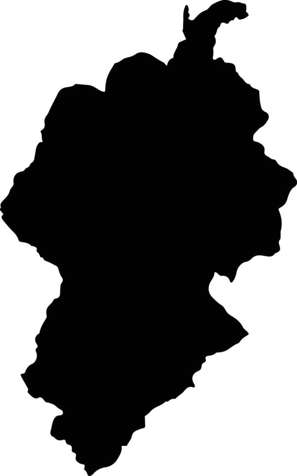 Carmen De Carupa Colombia silhouette map vector