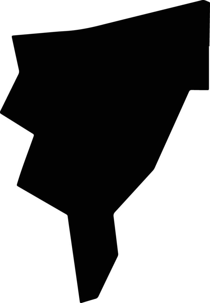 Carolina Suriname silhouette map vector