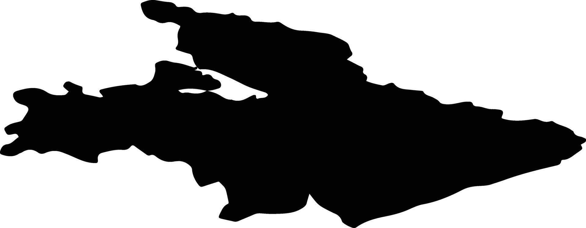 CARNDONAGH LEA 4 Ireland silhouette map vector