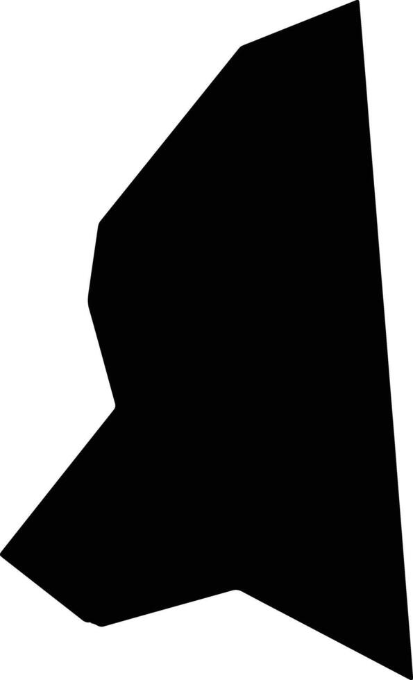 Caroline United States silhouette map vector