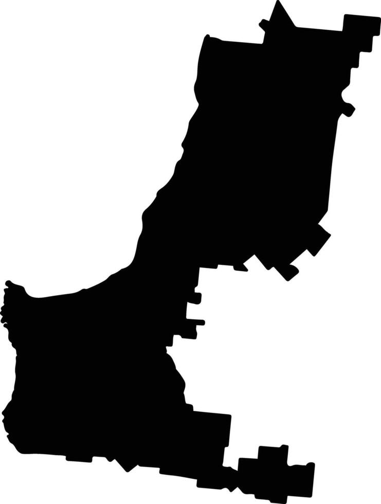 Carpentaria Australia silhouette map vector