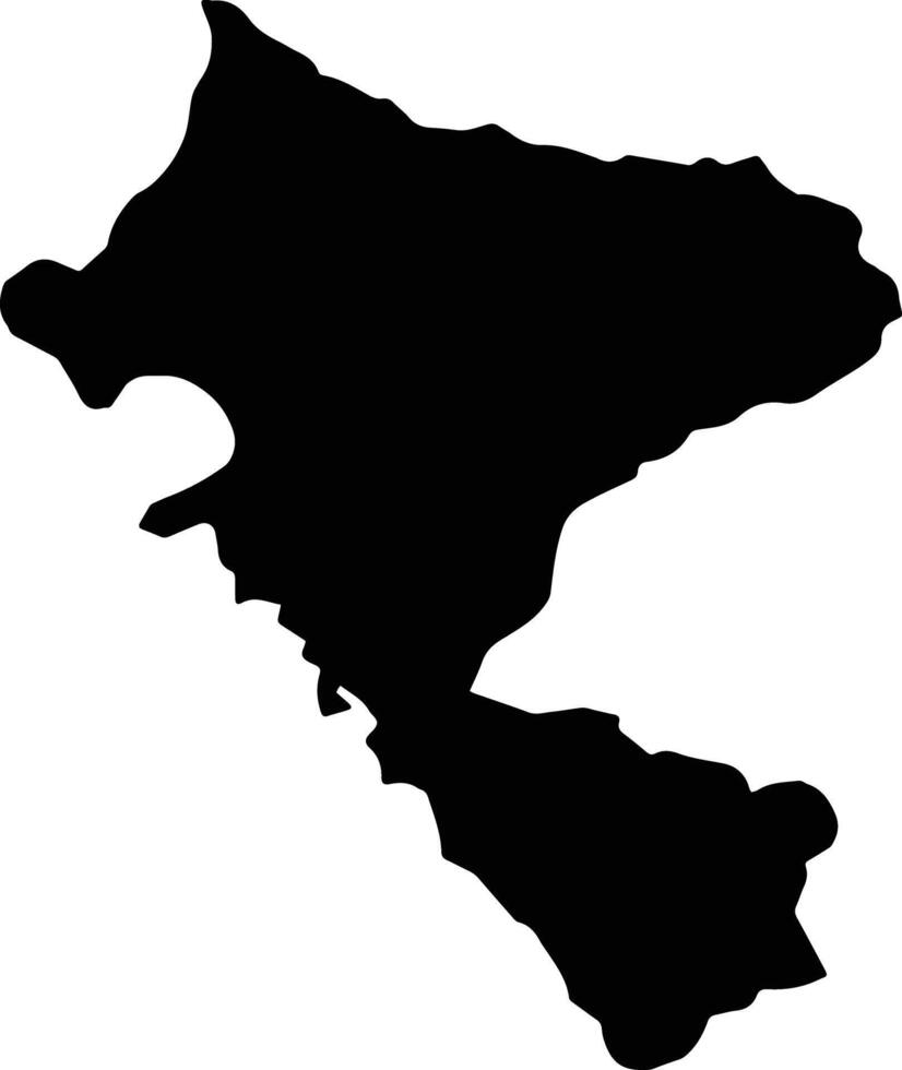 Carolina Brazil silhouette map vector