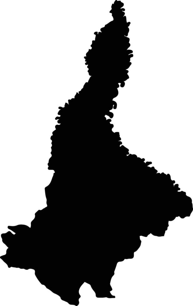 Carrasco Bolivia silhouette map vector