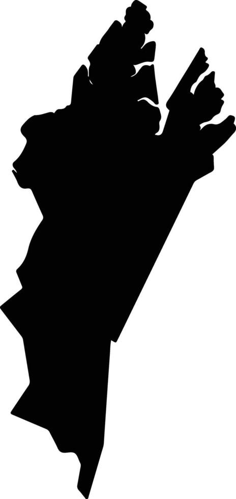 Carutapera Brazil silhouette map vector