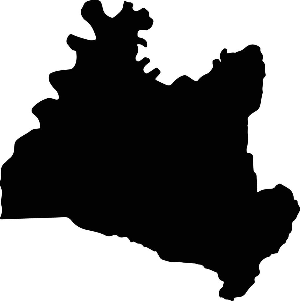 Cartago Colombia silhouette map vector