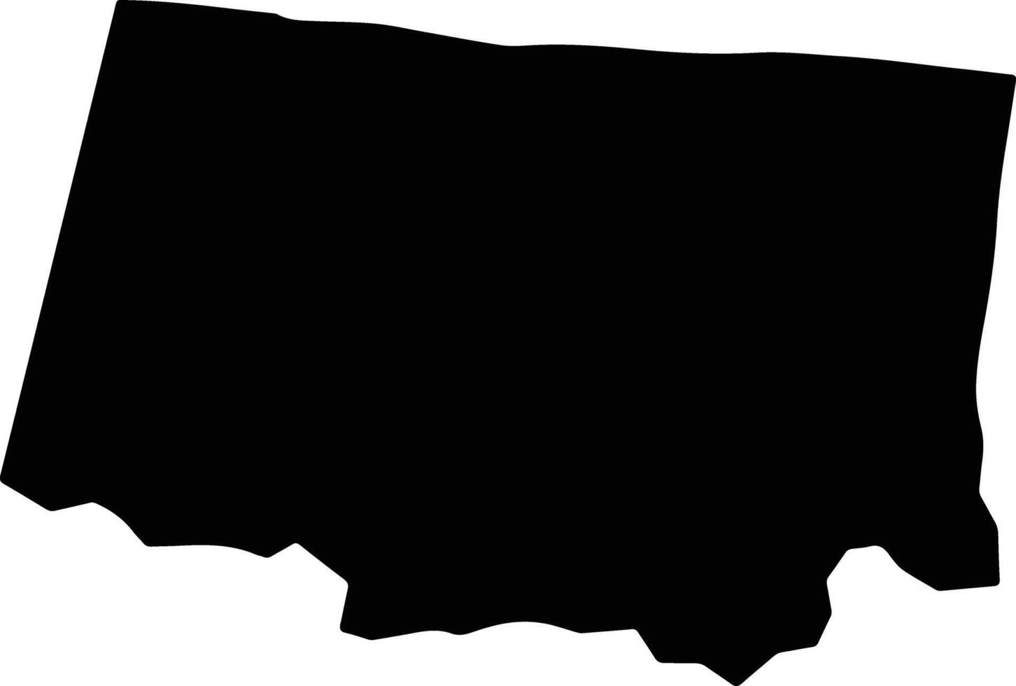 Cascade Jamaica silhouette map vector