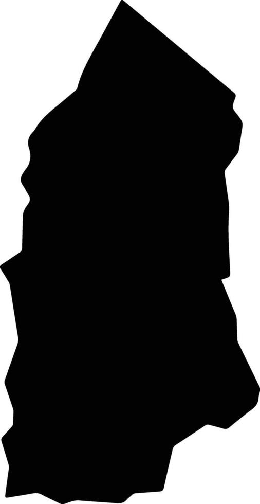 Caseara Brazil silhouette map vector