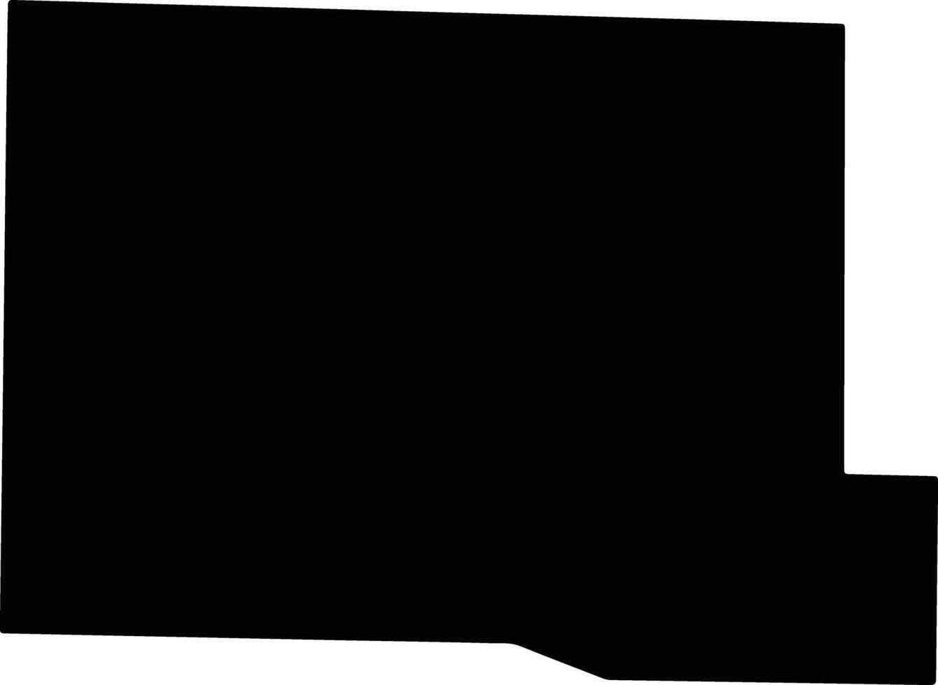 Cass United States silhouette map vector