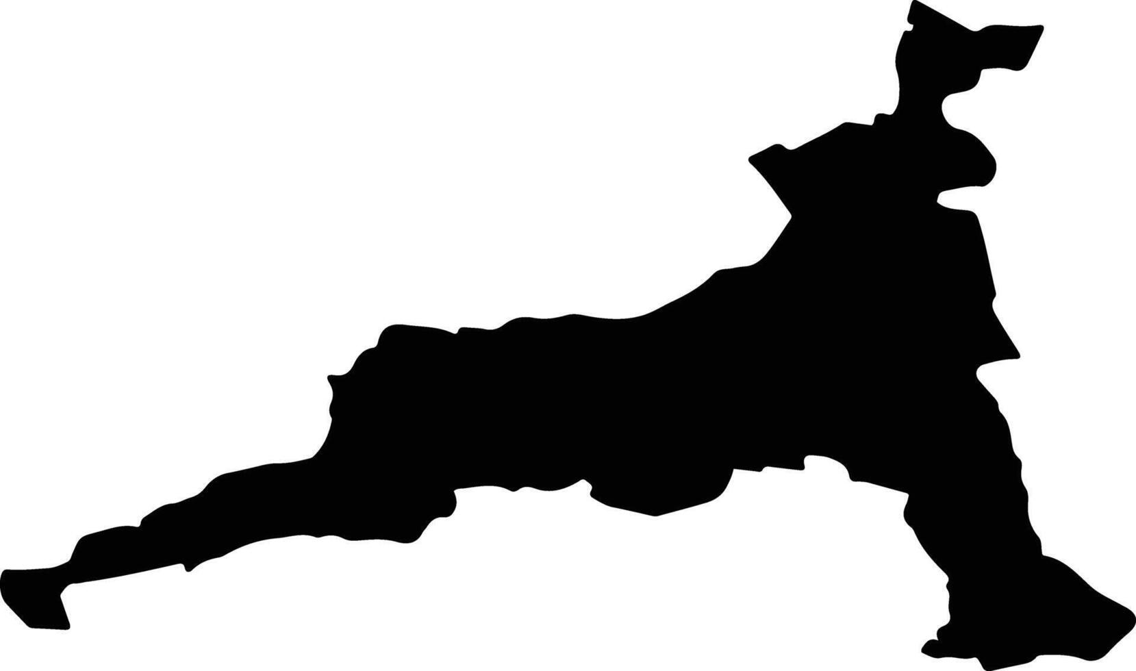 CASIN Romania silhouette map vector