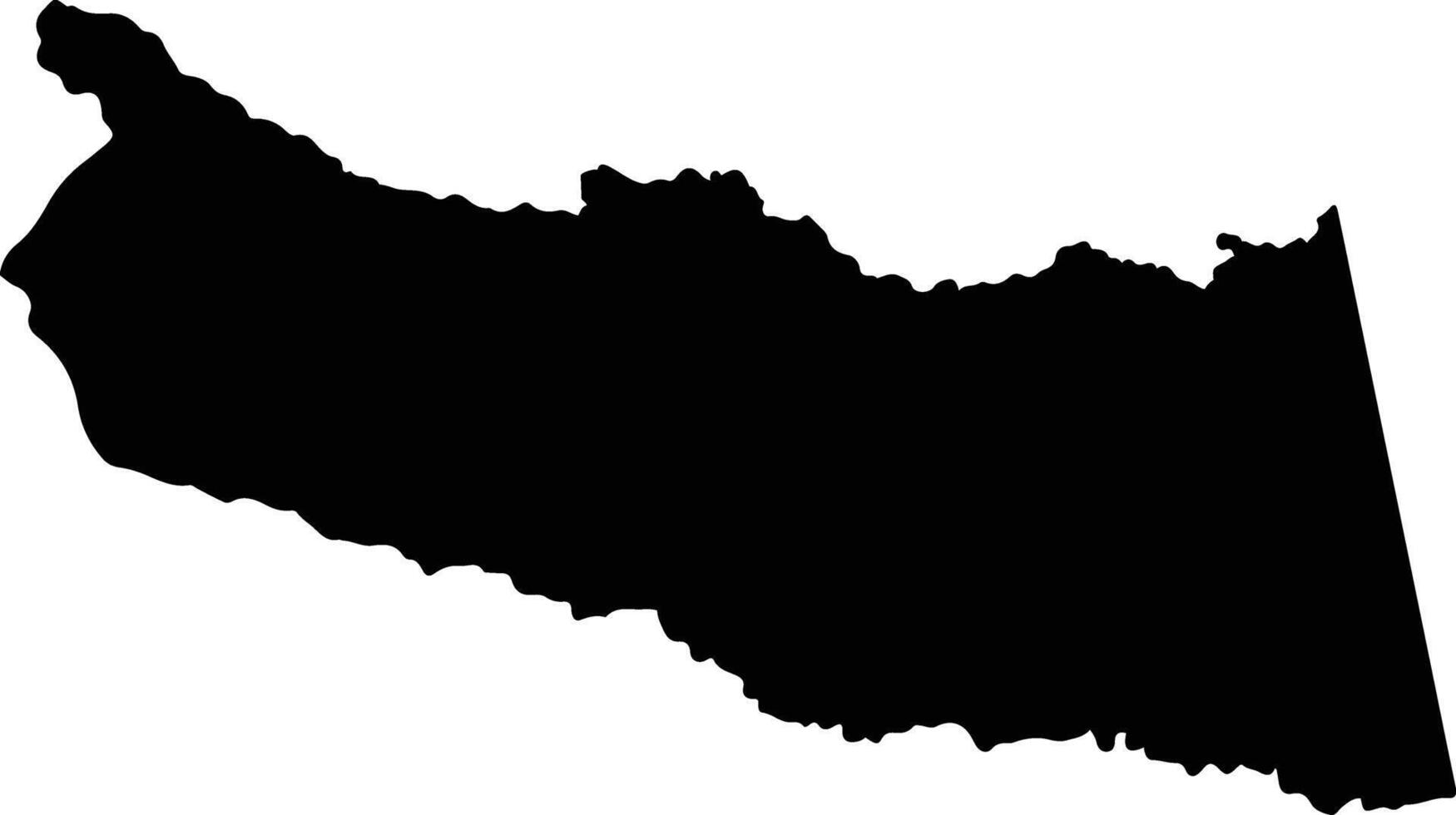 Castilla La Nueva Colombia silhouette map vector