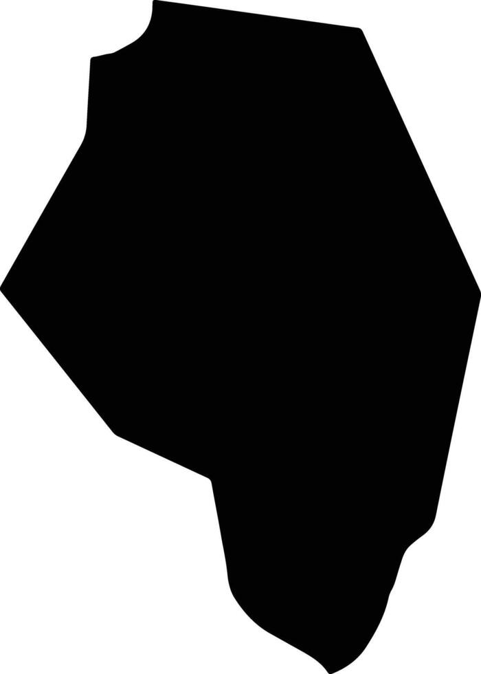 Castro Barros Argentina silhouette map vector