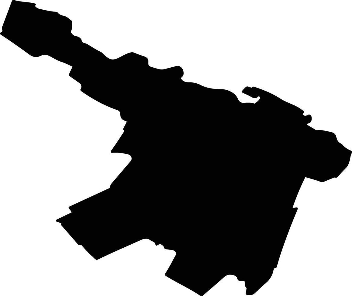 CATEASCA Romania silhouette map vector