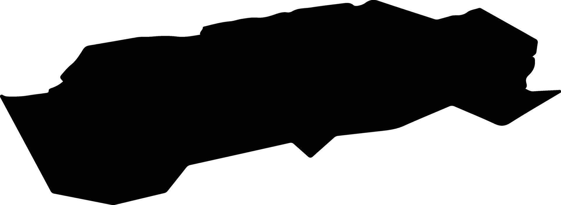 Causeway Coast and Glens United Kingdom silhouette map vector