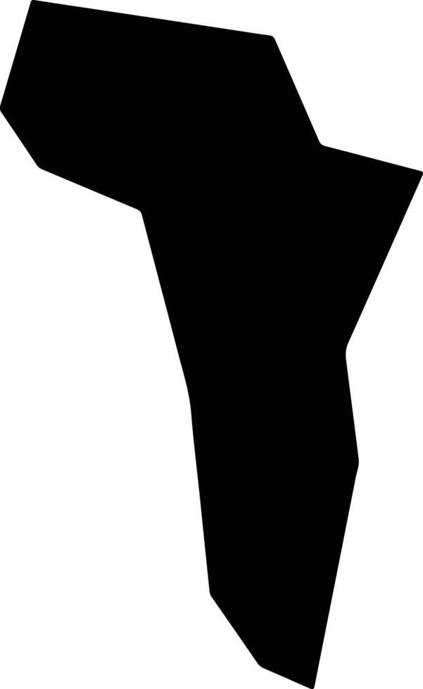 Caxambu Brazil silhouette map vector