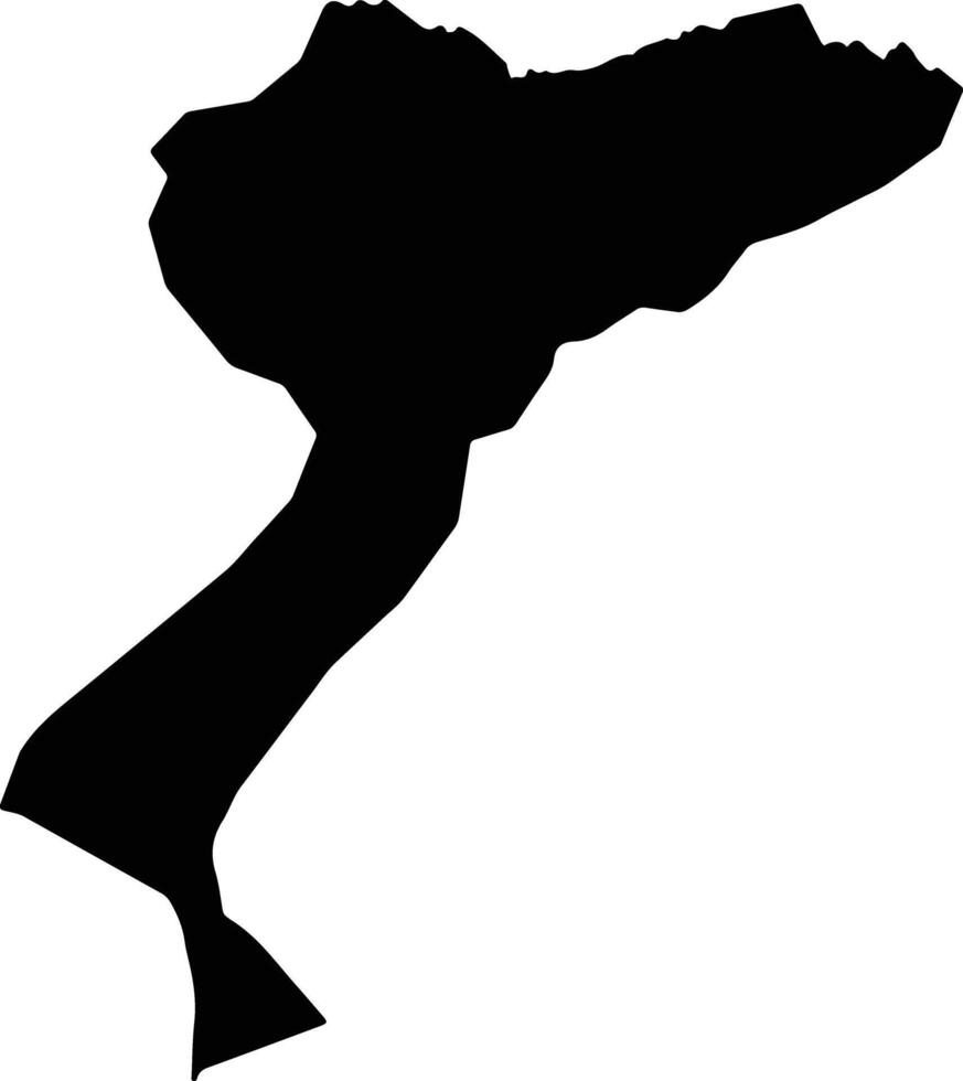 Cavala Liberia silhouette map vector