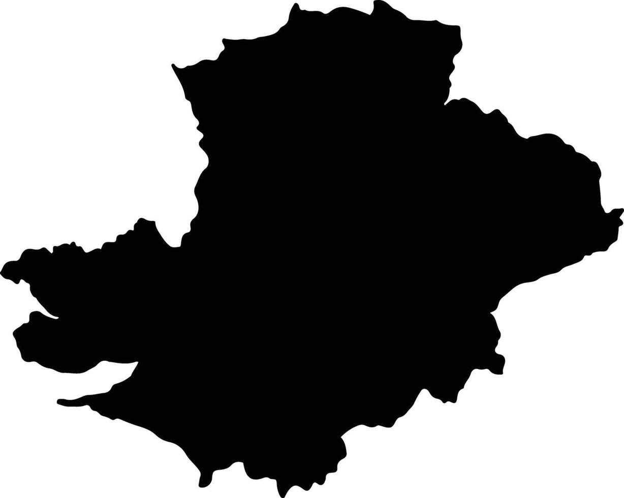 Cayambe Ecuador silhouette map vector