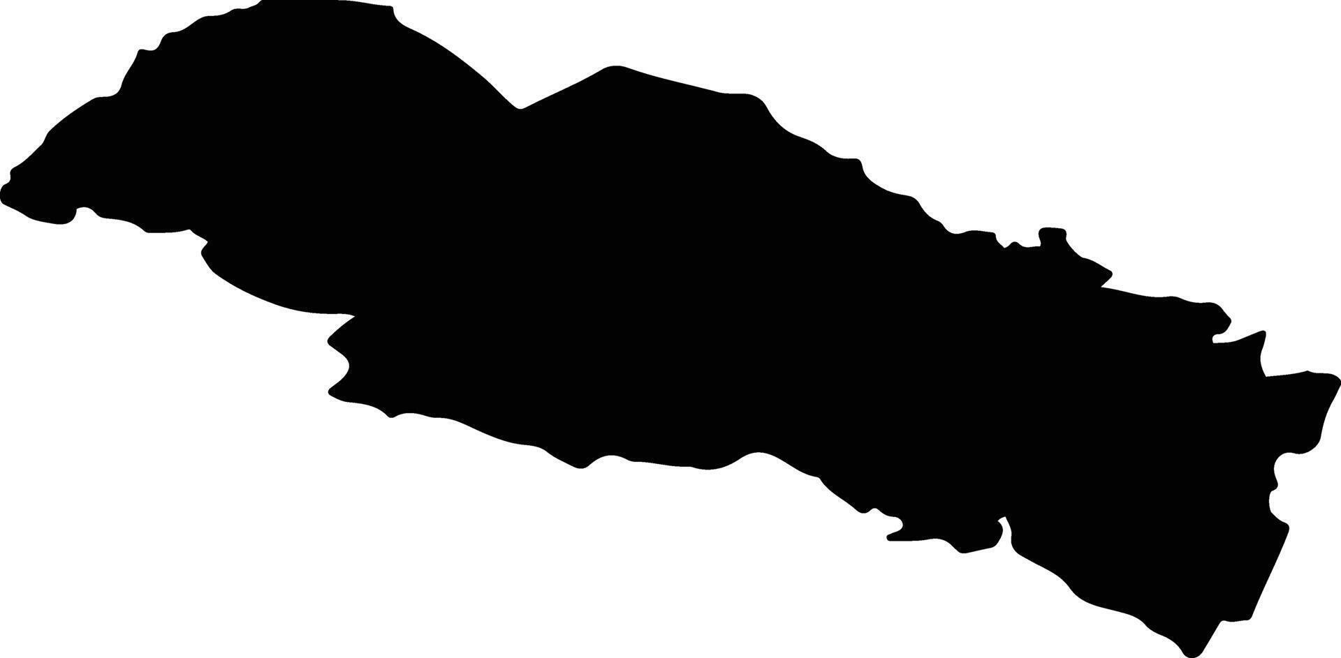 CAZANESTI Romania silhouette map vector