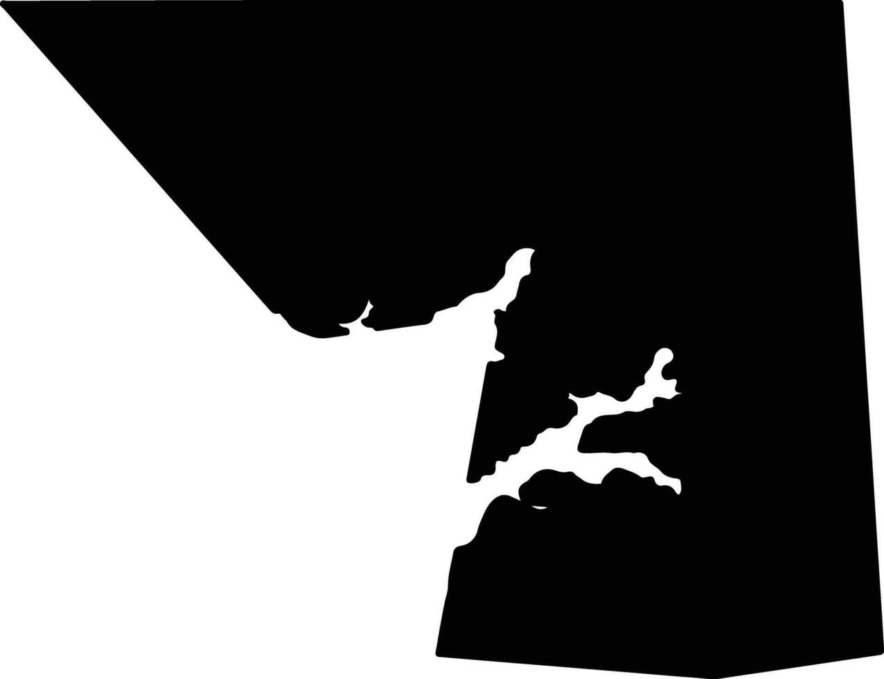 Cecil United States silhouette map vector
