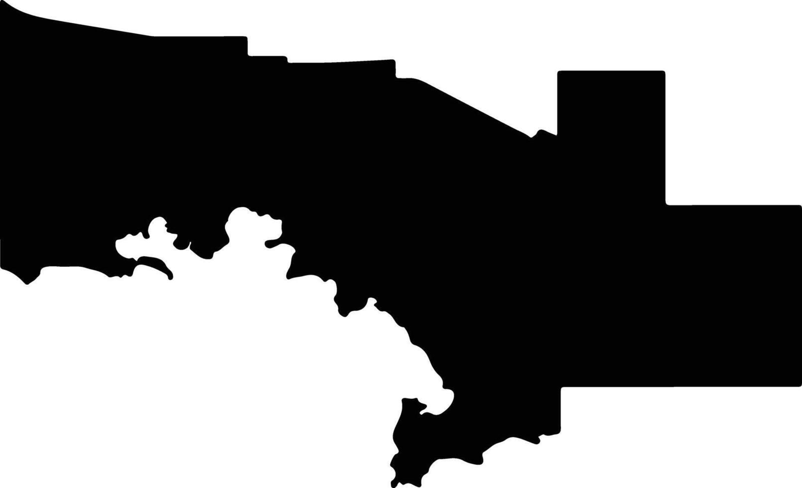 Ceduna Australia silhouette map vector