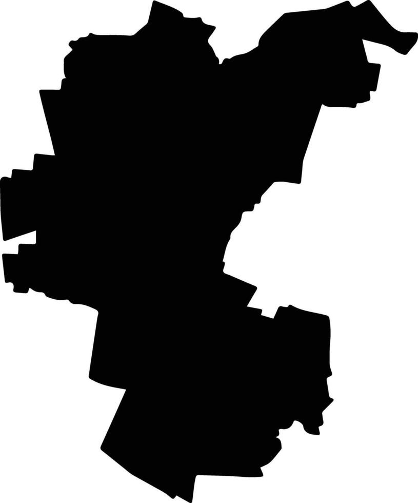 Celaya Mexico silhouette map vector