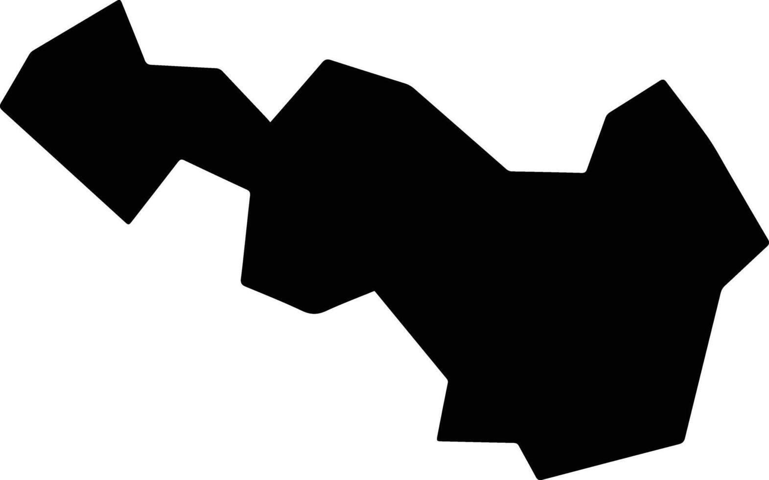 Celso Ramos Brazil silhouette map vector