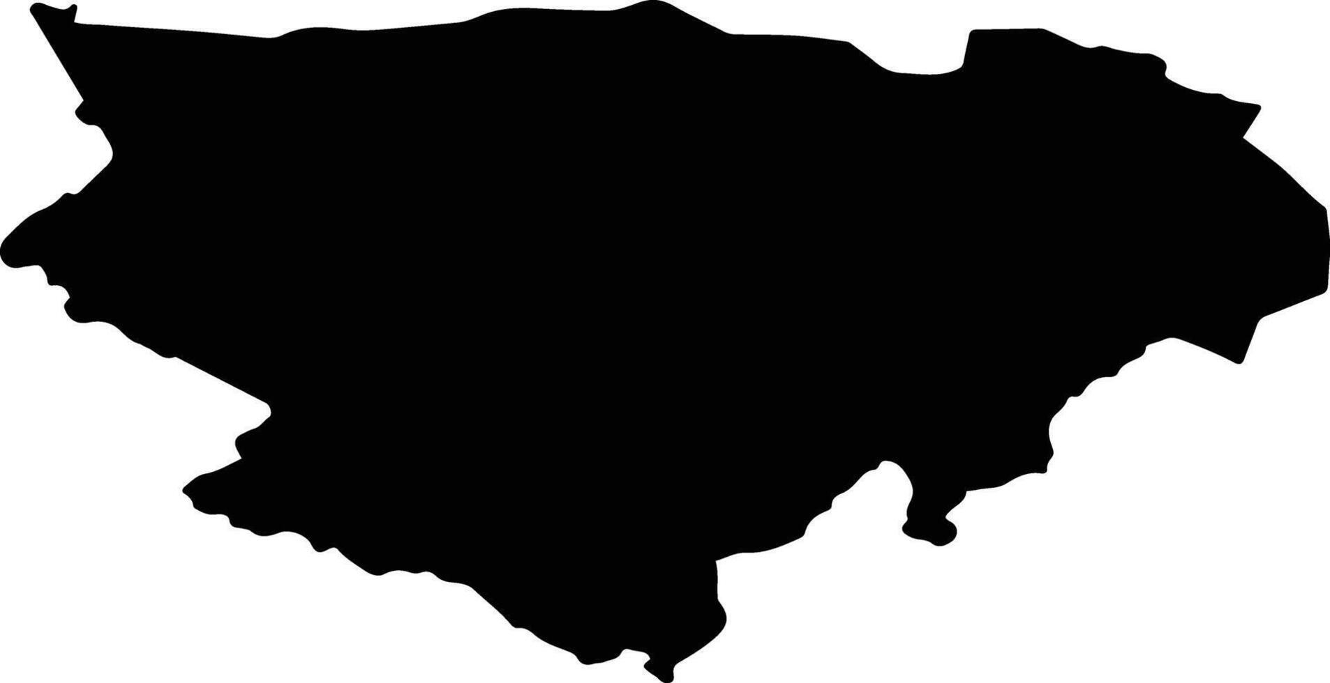 Cengel Mongolia silhouette map vector