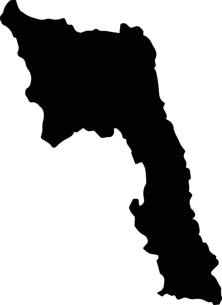 Central Pentecost 2 Vanuatu silhouette map vector