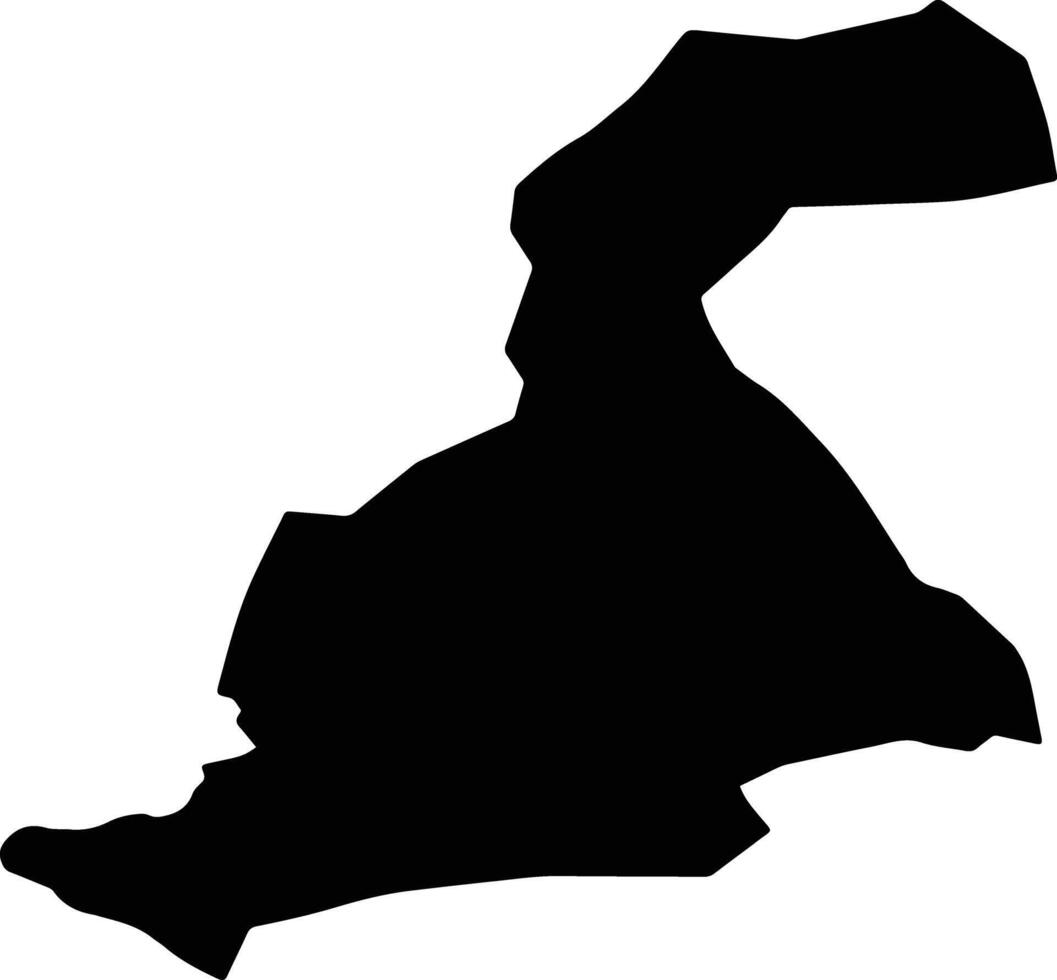 Cenxer Mongolia silhouette map vector