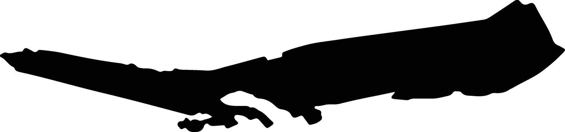 CEPLENITA Romania silhouette map vector