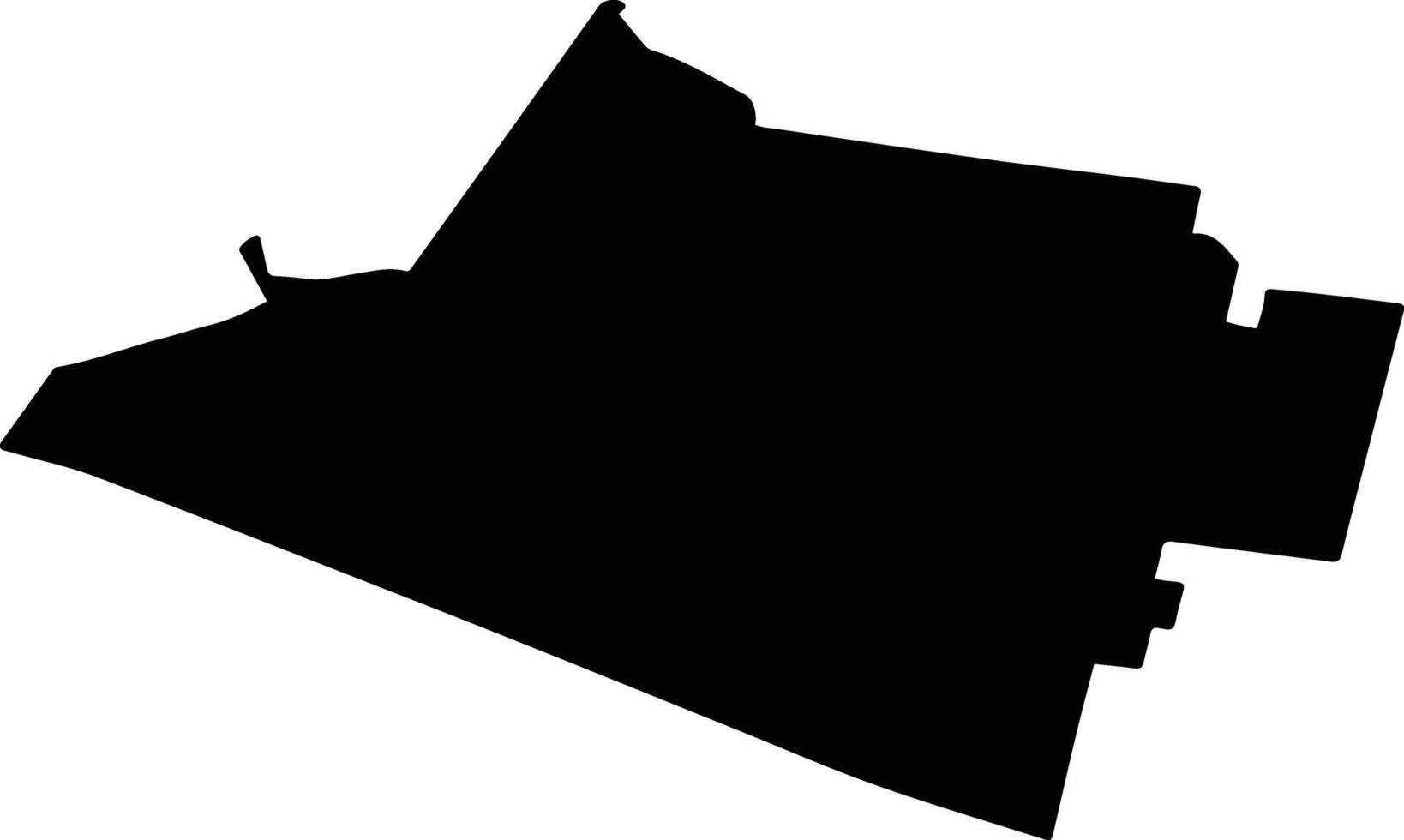 CERCHEZU Romania silhouette map vector