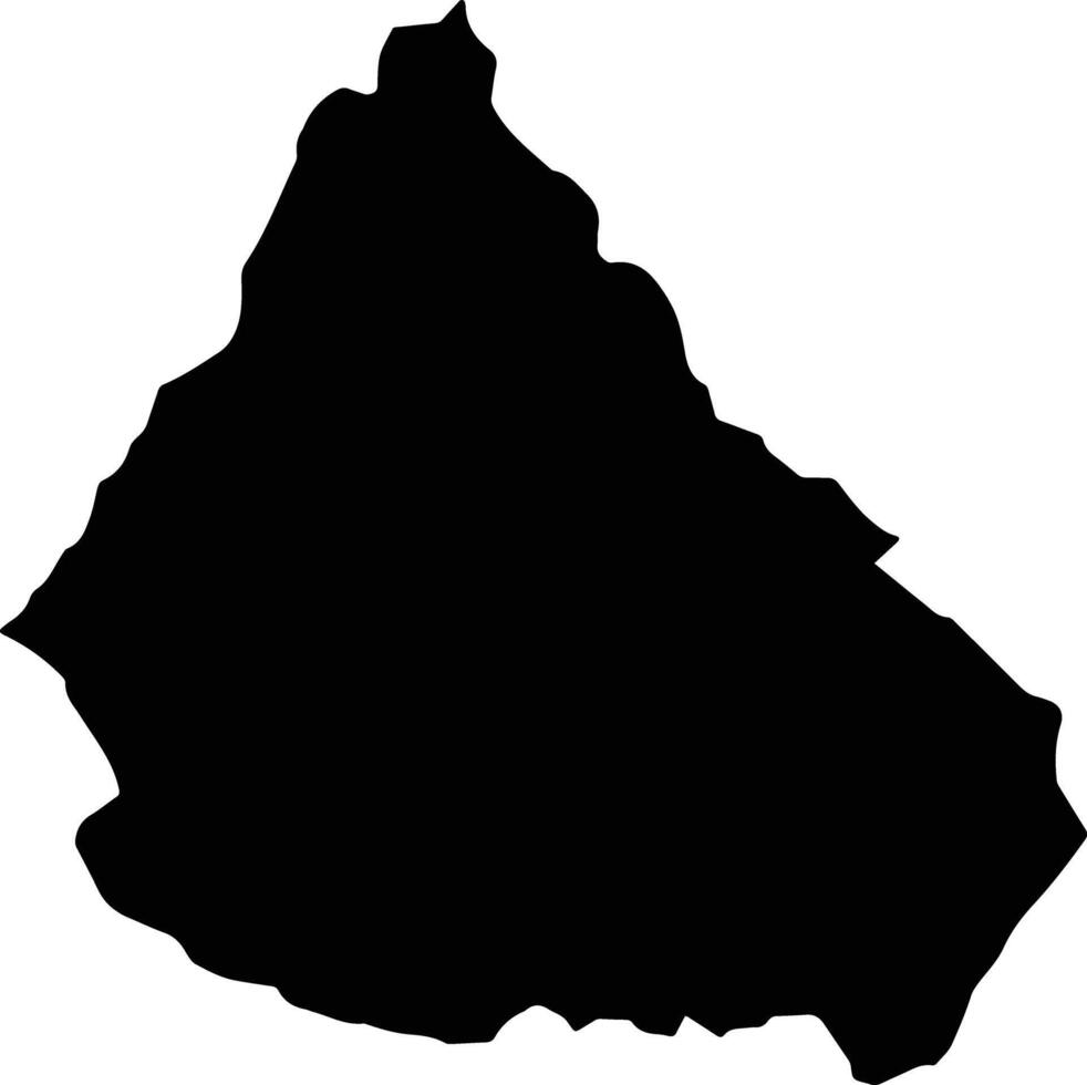 Cerinza Colombia silhouette map vector