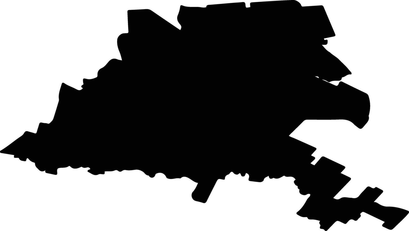 CERMEI Romania silhouette map vector