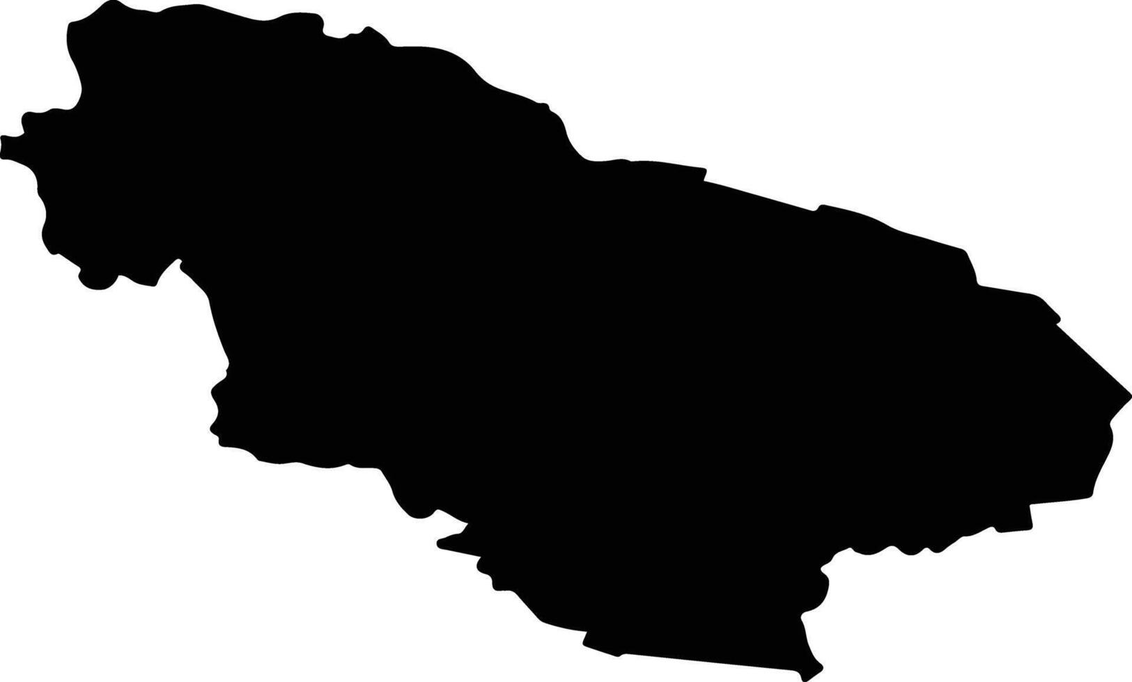 CERNAT Romania silhouette map vector