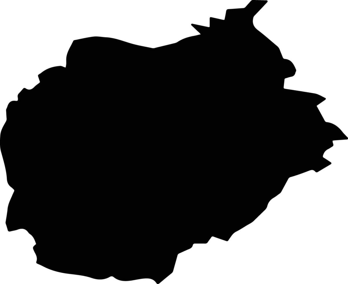 Cerklje na Gorenjskem Slovenia silhouette map vector