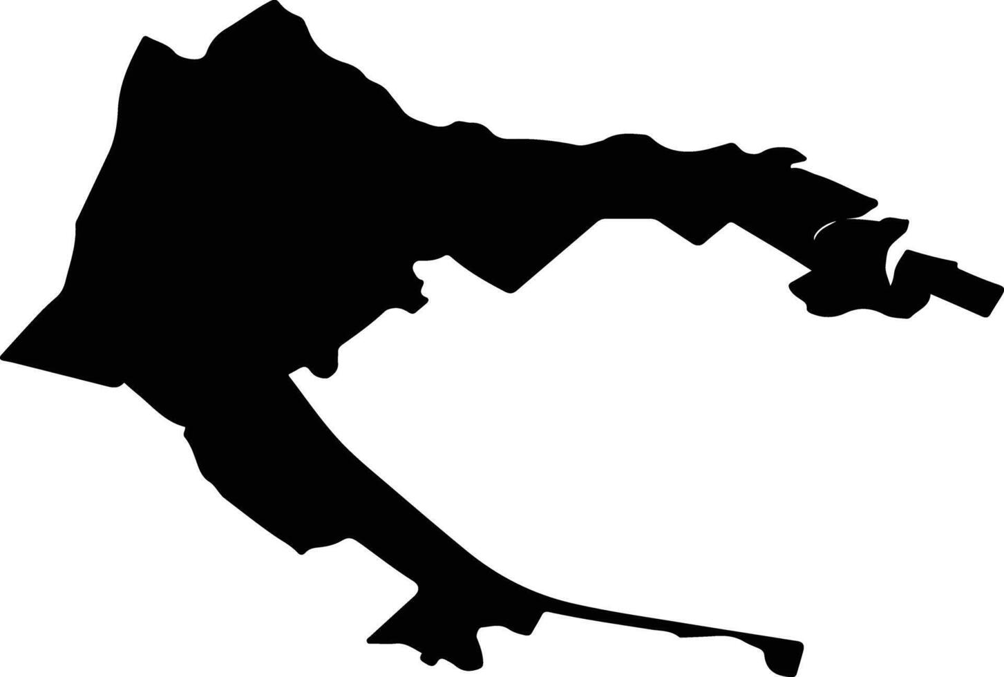CERNAVODA Romania silhouette map vector