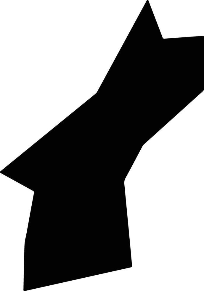 Cerro Cuba silhouette map vector