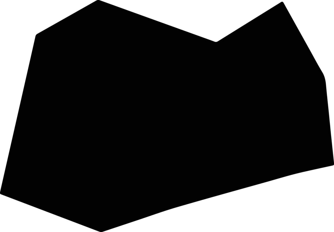 Cerro Grande Brazil silhouette map vector
