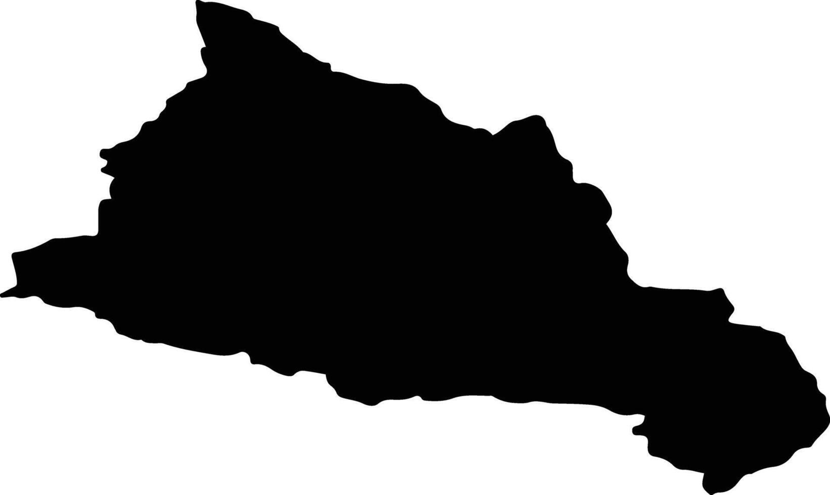 CERTEZE Romania silhouette map vector