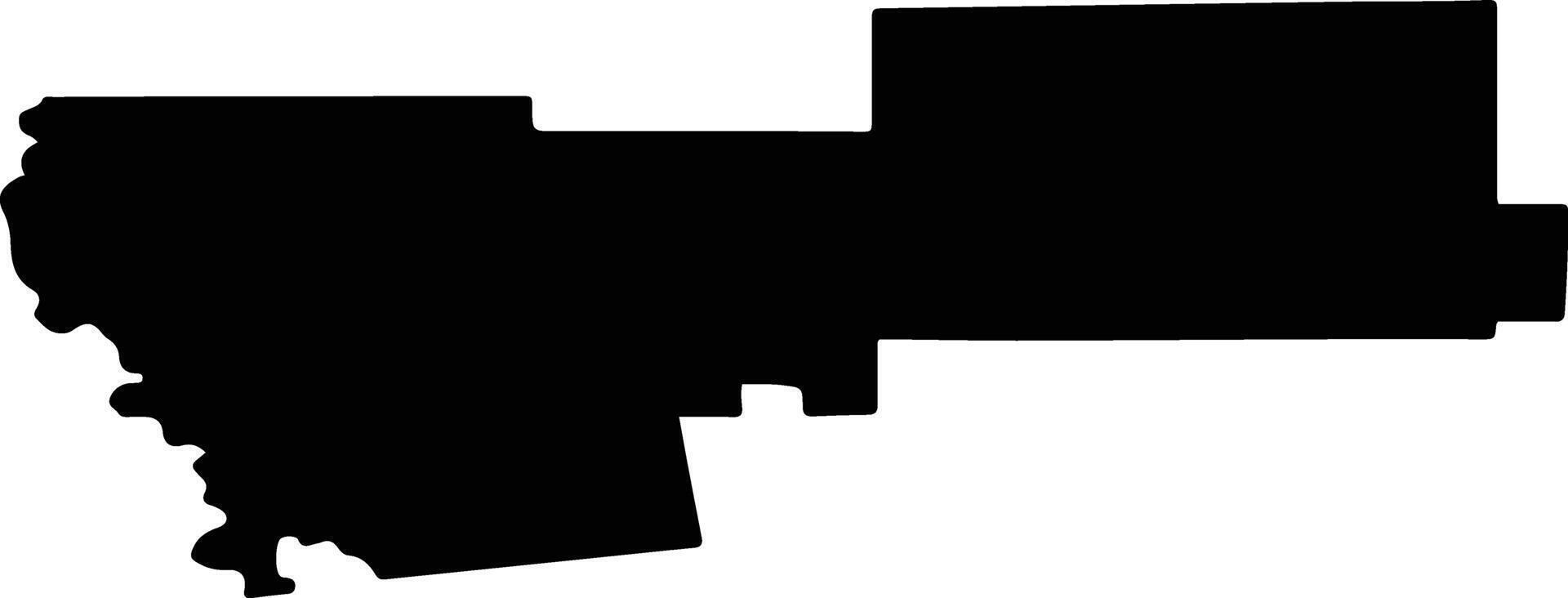 CERVENIA Romania silhouette map vector