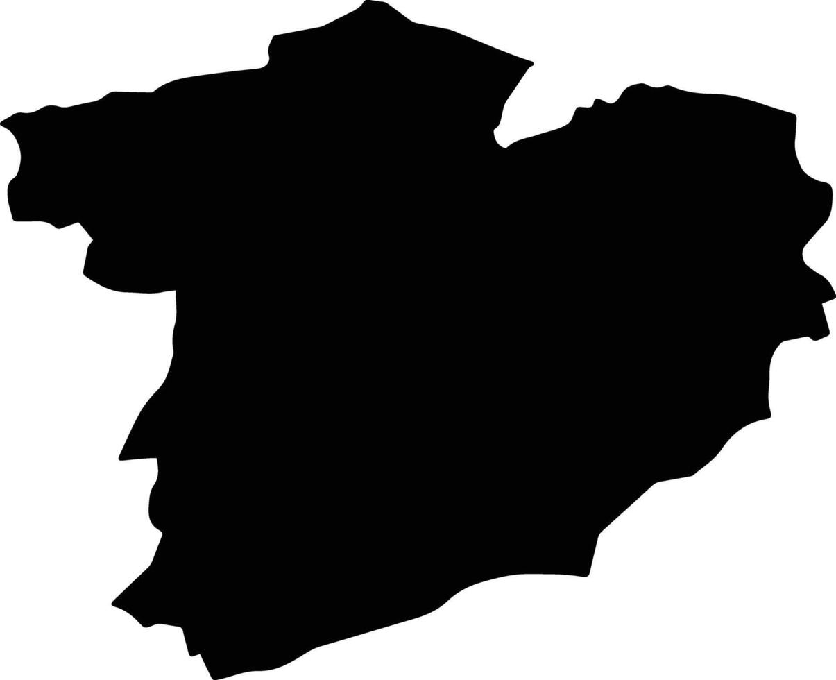 Ceyhan Turkey silhouette map vector