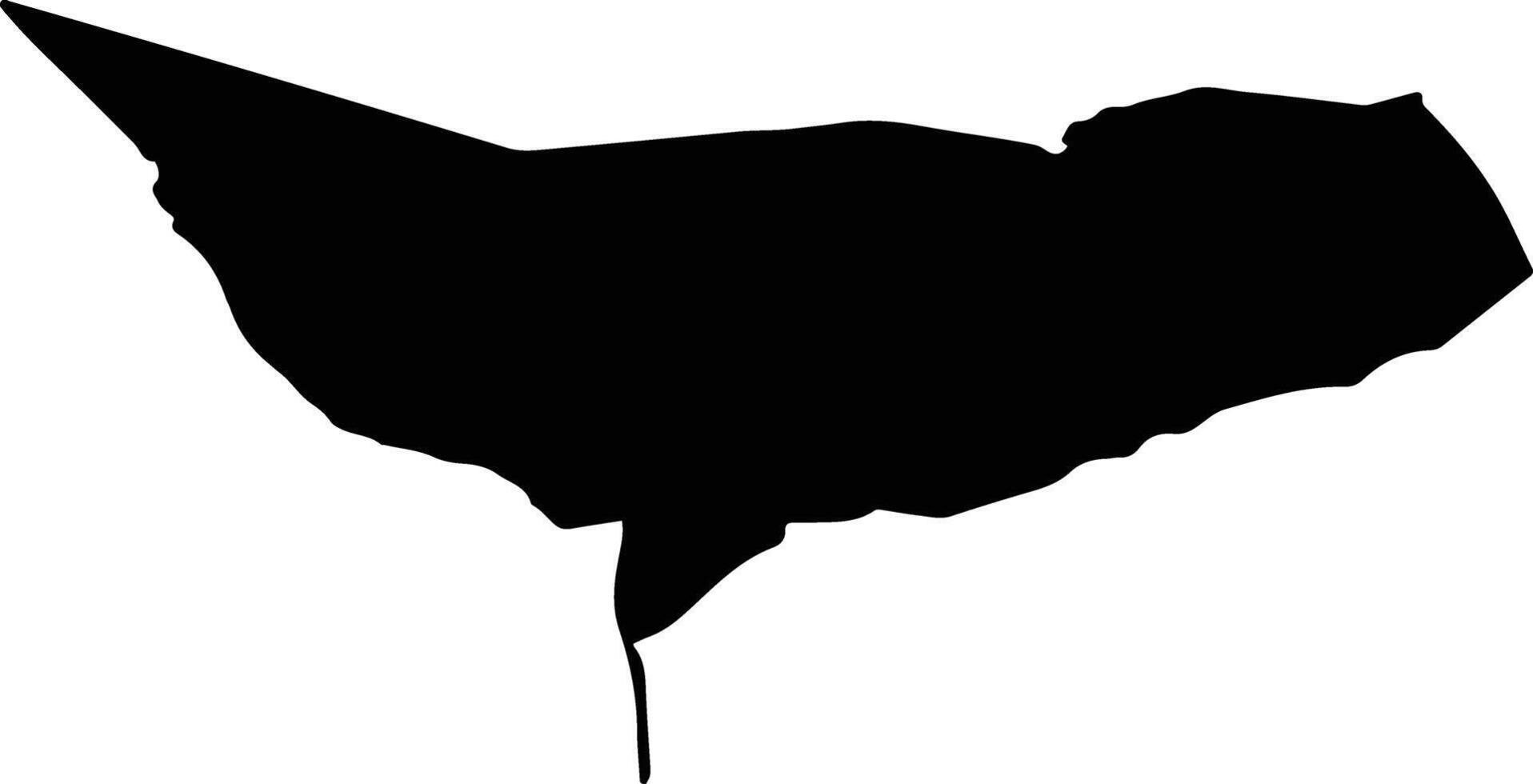 Chagai Pakistan silhouette map vector