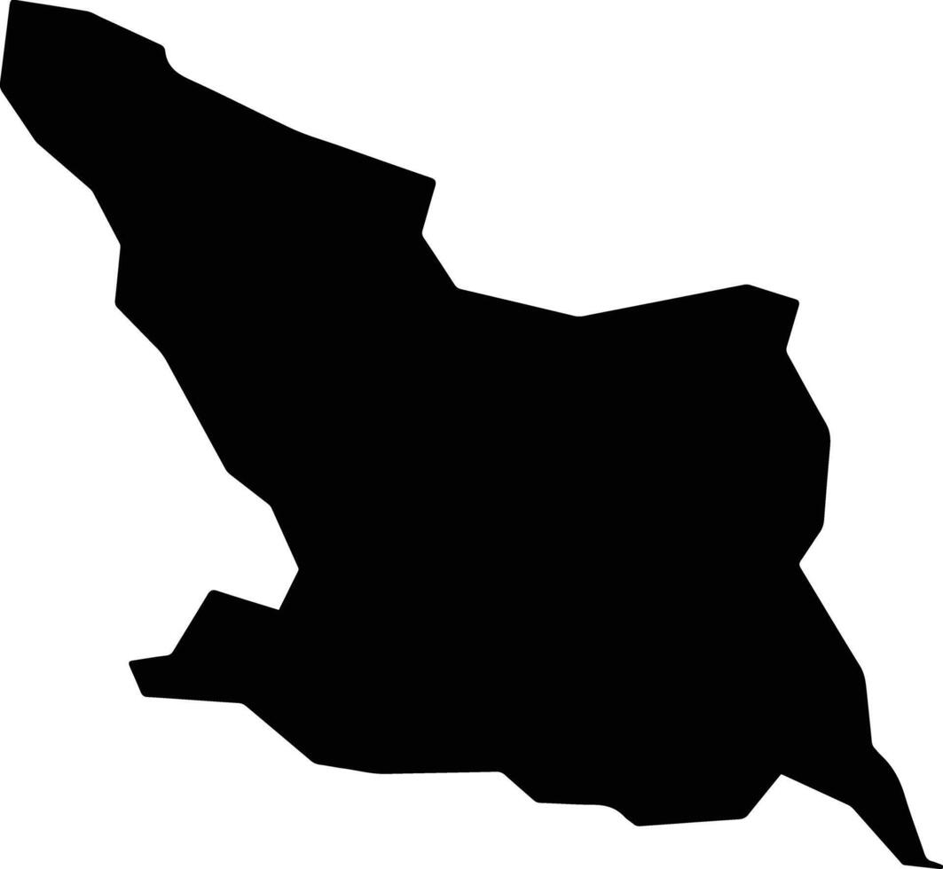 Chahar Bolak Afghanistan silhouette map vector