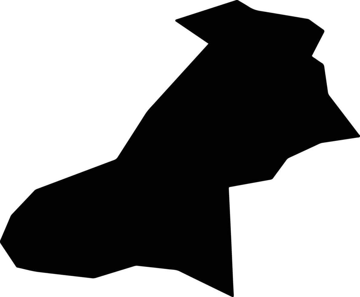 Chaharikar Afghanistan silhouette map vector