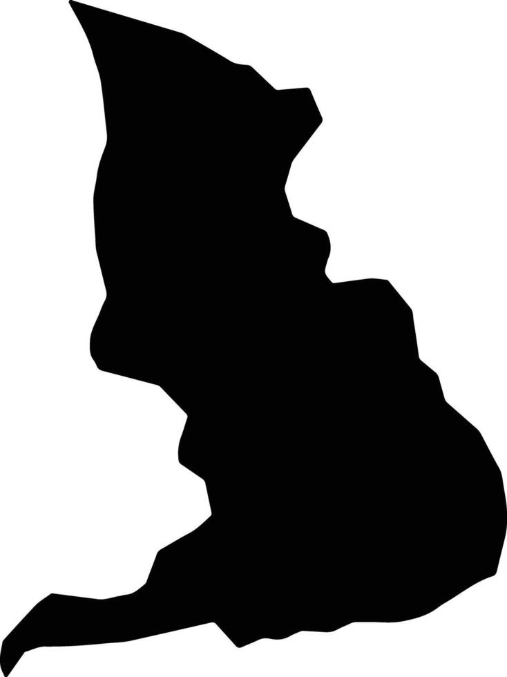 Chajul Guatemala silhouette map vector