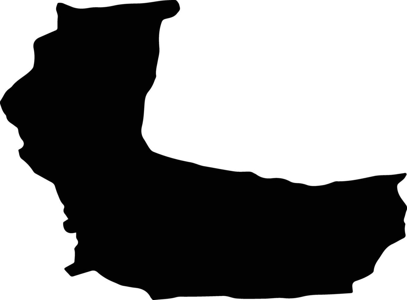 Chakhansur Afghanistan silhouette map vector