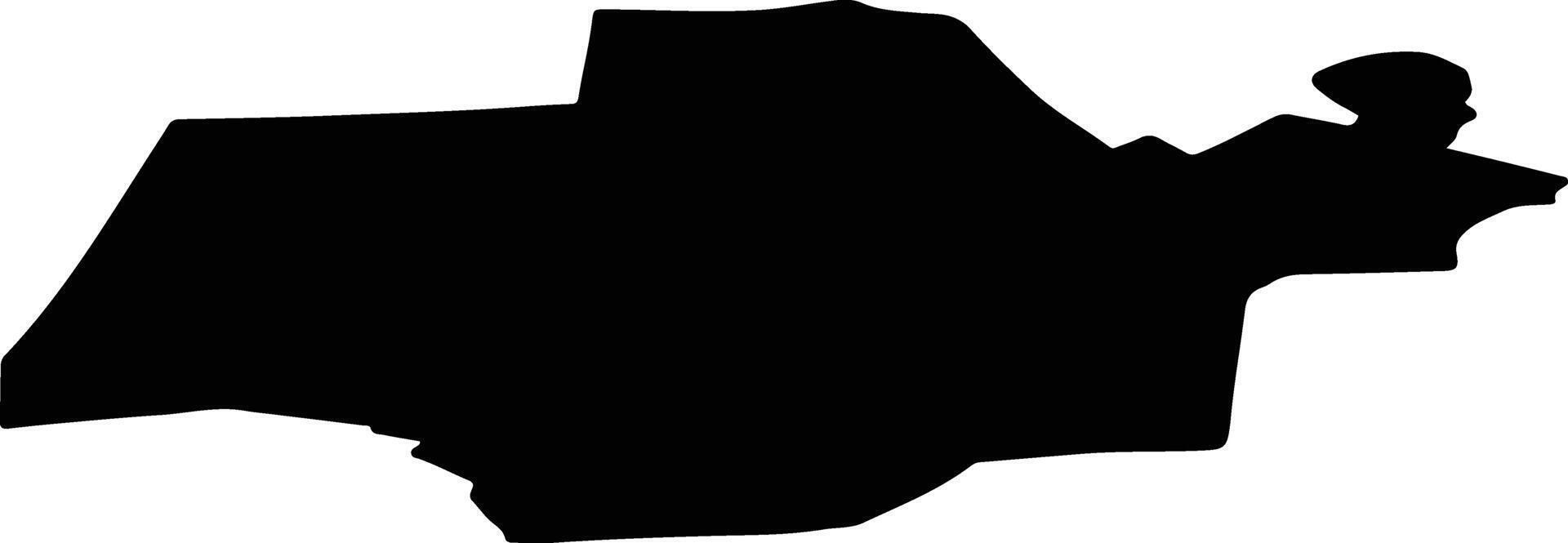 Chainsky District Russia silhouette map vector