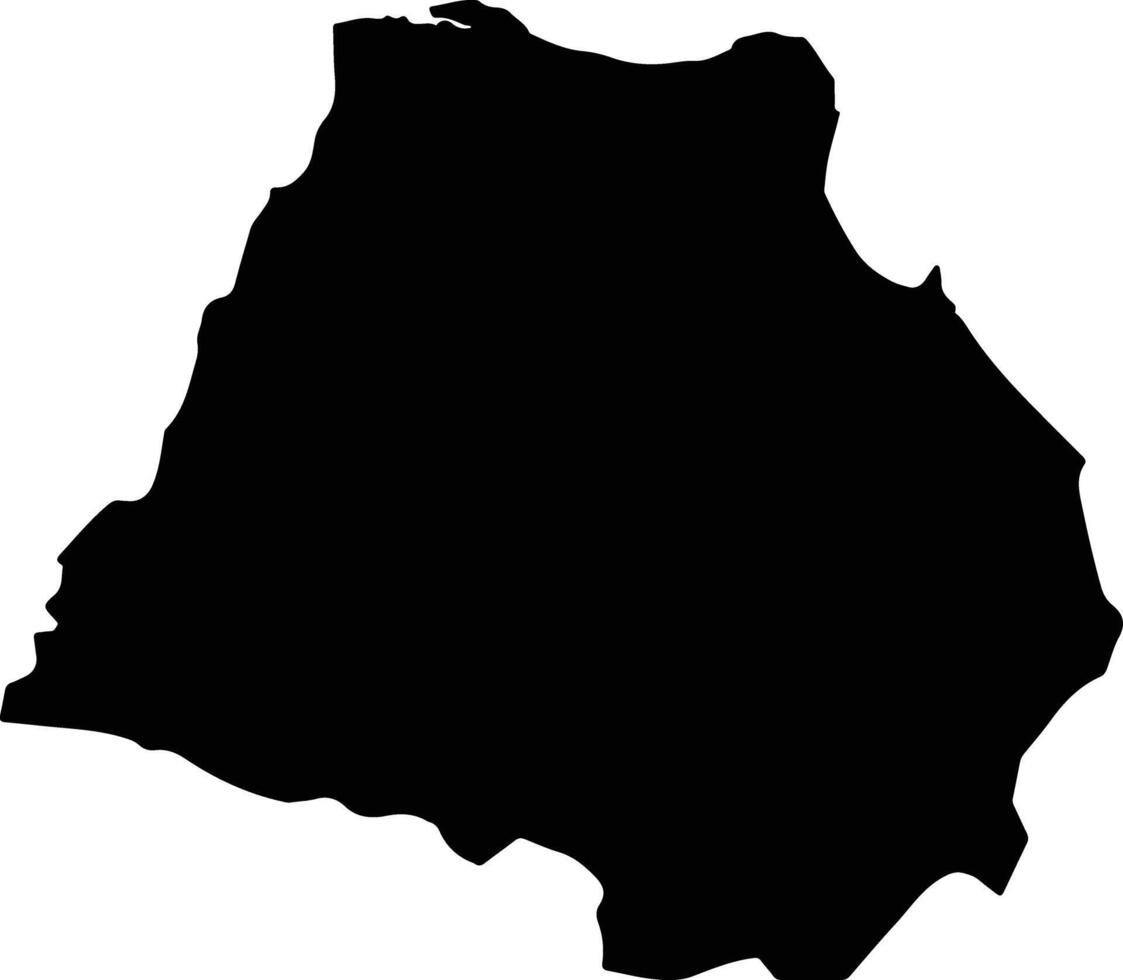 Chambas Cuba silhouette map vector
