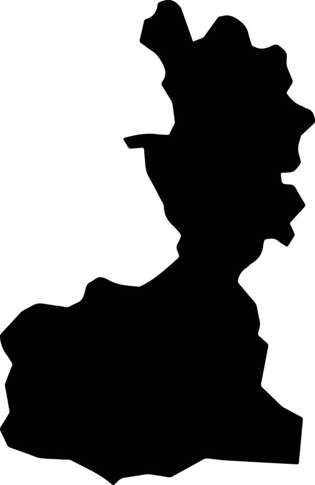 Chambers Pen Jamaica silhouette map vector