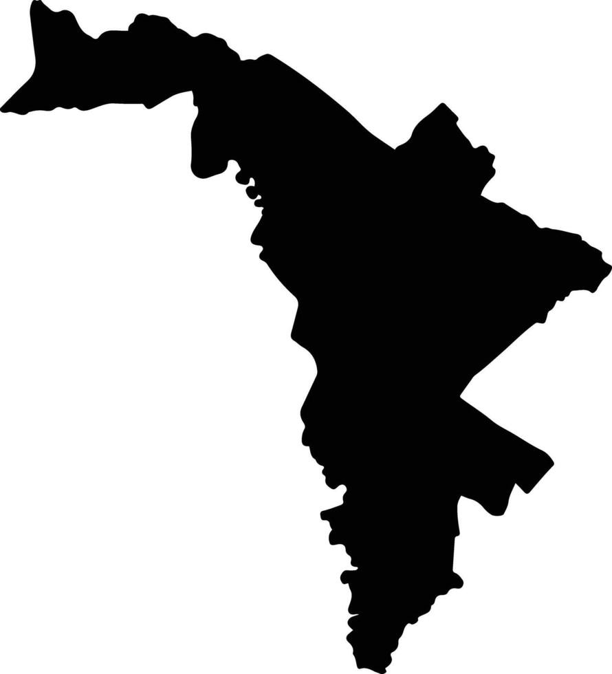 Chaloem Phra Kiat Thailand silhouette map vector