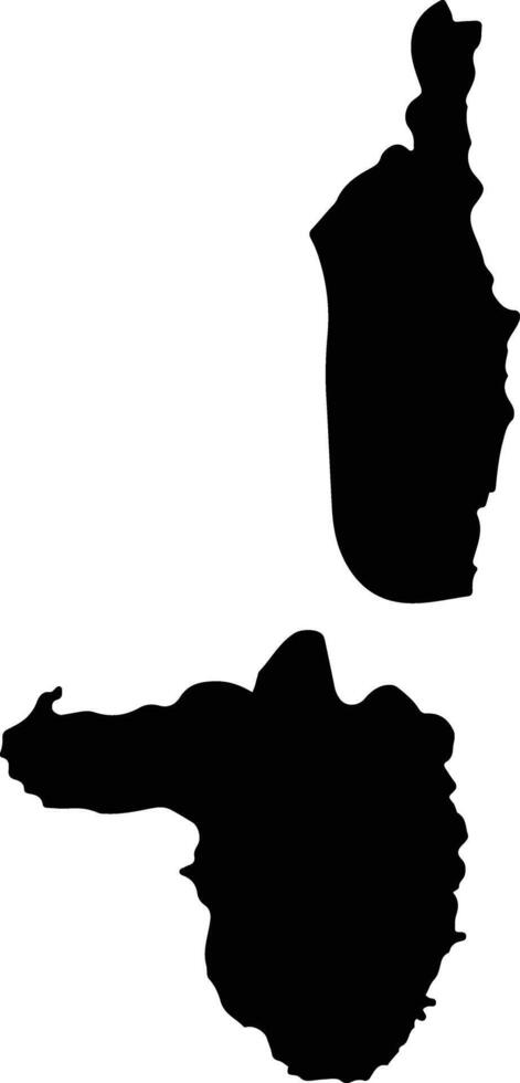 Champhai India silhouette map vector